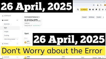 *BINANCE* || BINANCE Blockchain Unconfirmed Transaction Script April 2025