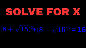 A Nice Exponential Equation With Square Root