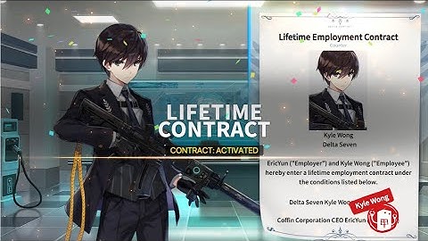 Counter Side : "Kyle  Wong" Lifetime contract cutscene