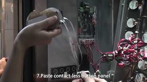 Installation of touchless elevator button