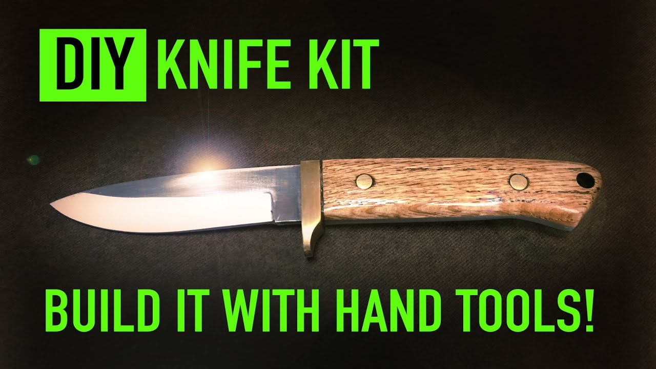 Knife Making Kit DIY Gift for Men - Gift Set with Complete Tools, Materials & Accessories to Make Knife, Stainless Steel Blade, Beginners Guide