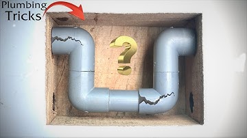 Simple tricks for plumbing! Repair, install broken pvc pipes in narrow position quickly and easily!