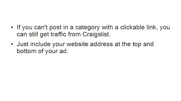 Craigslist Traffic | How to Get Traffic On Your Site |  Advertisement