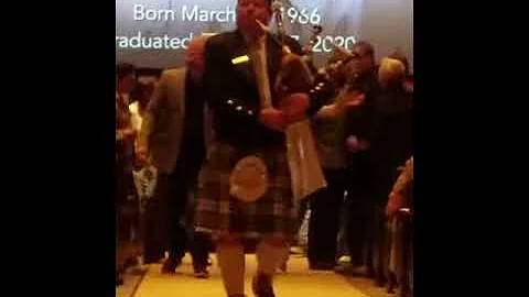 Bagpiper PM Harry Farrar