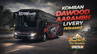 KOMBAN DAWOOD AARAMBH HD LIVERY RELEASED 🖤✨FOR BUS SIMULATOR INDIA [BUSSID NOOBS] screenshot 3
