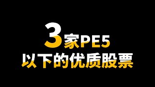 85支选最好的3支！低PE的公司烂在哪里？好在哪里？如何投资？