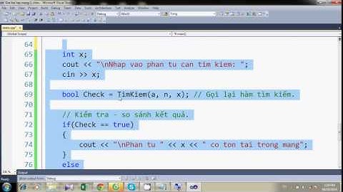 Lập trình C C++ Giải bài tập mảng 1 chiều căn bản