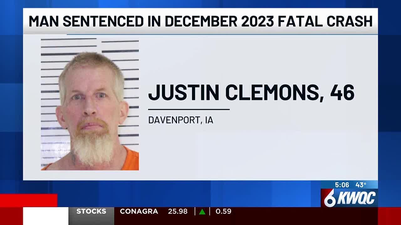 Davenport man sentenced t 25 years in prison for fatal crash - YouTube