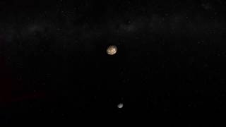 Charon Orbiting Pluto - New Horizons Mission - 3D Animation Video