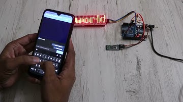 Arduino Text Scrolling Display | MAX7219 Dot Matrix 4-in-1 using Bluetooth