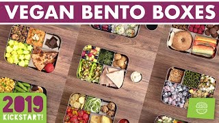 VEGAN Bento Box Lunches - Compilation video!