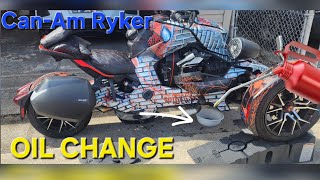 How to do a CanAm Ryker oil change!