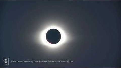 Moment of Totality! 2019 Total Solar Eclipse Reaches Peak