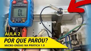 #Aula2  O que faz o micro-ondas não ligar? Guia Prático Como testar  Relé Térmico