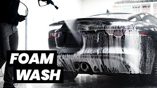 Dirty Jaguar F-Type Foam Wash - Exterior Car Detailing ASMR