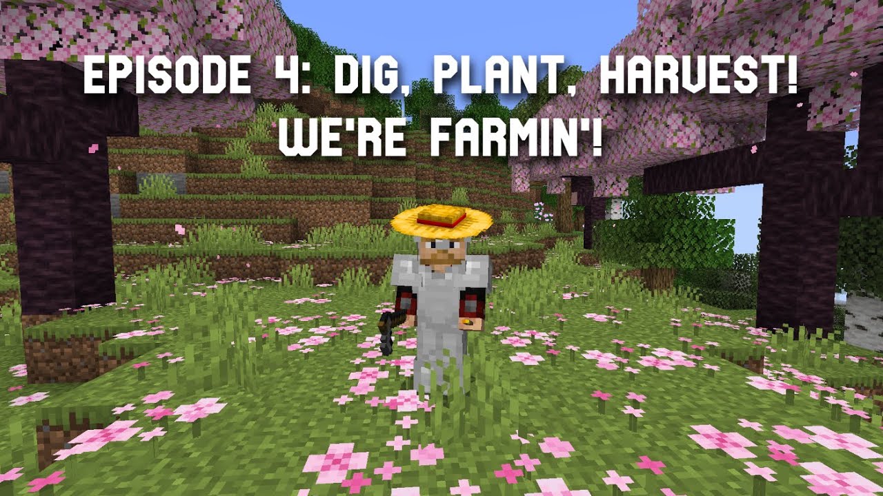 Returning to Minecraft After 10 Years: Building Our First Farms! - YouTube