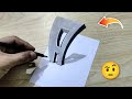 How to draw 3d letter A drawing | #howtodraw