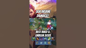 Ixia Best Build & Emblem 2023 | Mobile Legends | #mobilelegends #shorts #mlbb