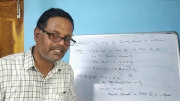 Part:-8 Cancellation laws || in group Theory in English || by Sridhar patnaik || 6/5/20