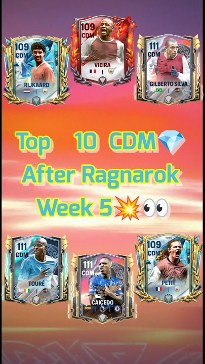 🔝Top 10 CDM🔥FC Mobile | Best CDM💎 FC MOBILE #fcmobile #bellingham  #ragnarok #fifamobile #cech