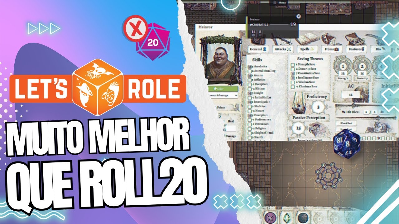 LETS ROLE VTT | A MELHOR FERRAMENTA GRATUITA PARA JOGAR RPG ONLINE | MELHOR QUE ROLL20