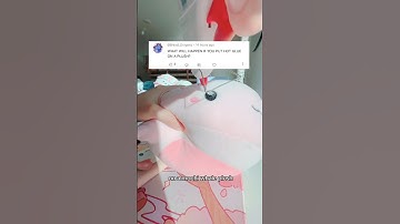Putting HOT GLUE on a PLUSH?! ☀️👀 #kawaii #plushies