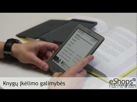 eShops.lt video apžvalga: Amazon Kindle 4