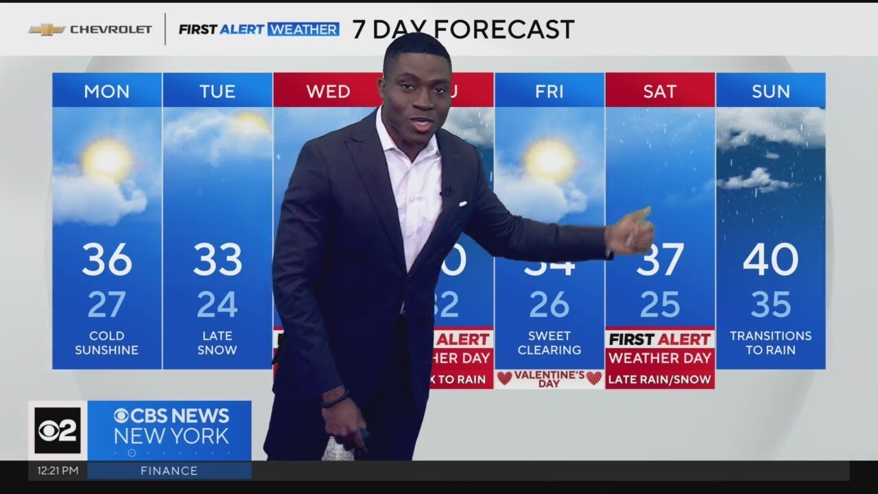 First Alert Weather: Sunshine Monday, snow returns Tuesday - YouTube