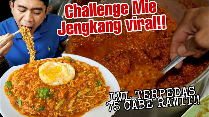 BANYAK YANG NYERAH MAKAN MIE JENGKANG 75 CABE RAWIT INI!!