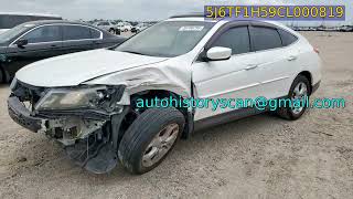5J6TF1H59CL000819 Honda crosstour exl 2012