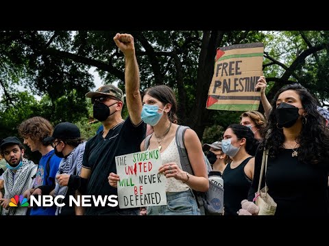 At least 34 arrested at UT Austin pro-Palestinian demonstration.