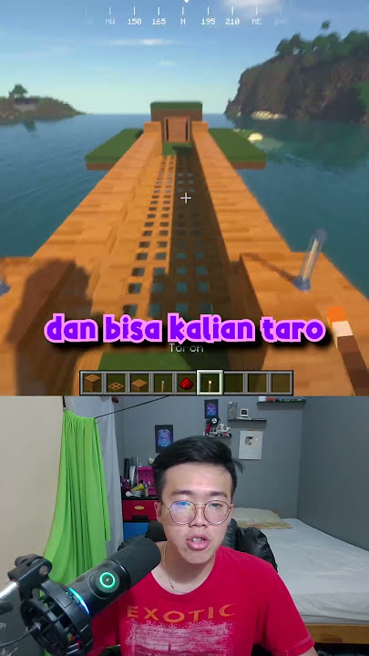 Cara Membuat Jembatan Anti Mobs Minecraft #shorts