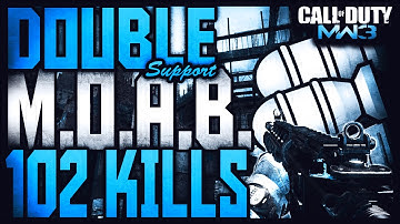 MW3: INSANE 102 KILLS "DOUBLE SUPPORT MOAB" w/ M4A1 :: "A LEGEND RETURNS!"