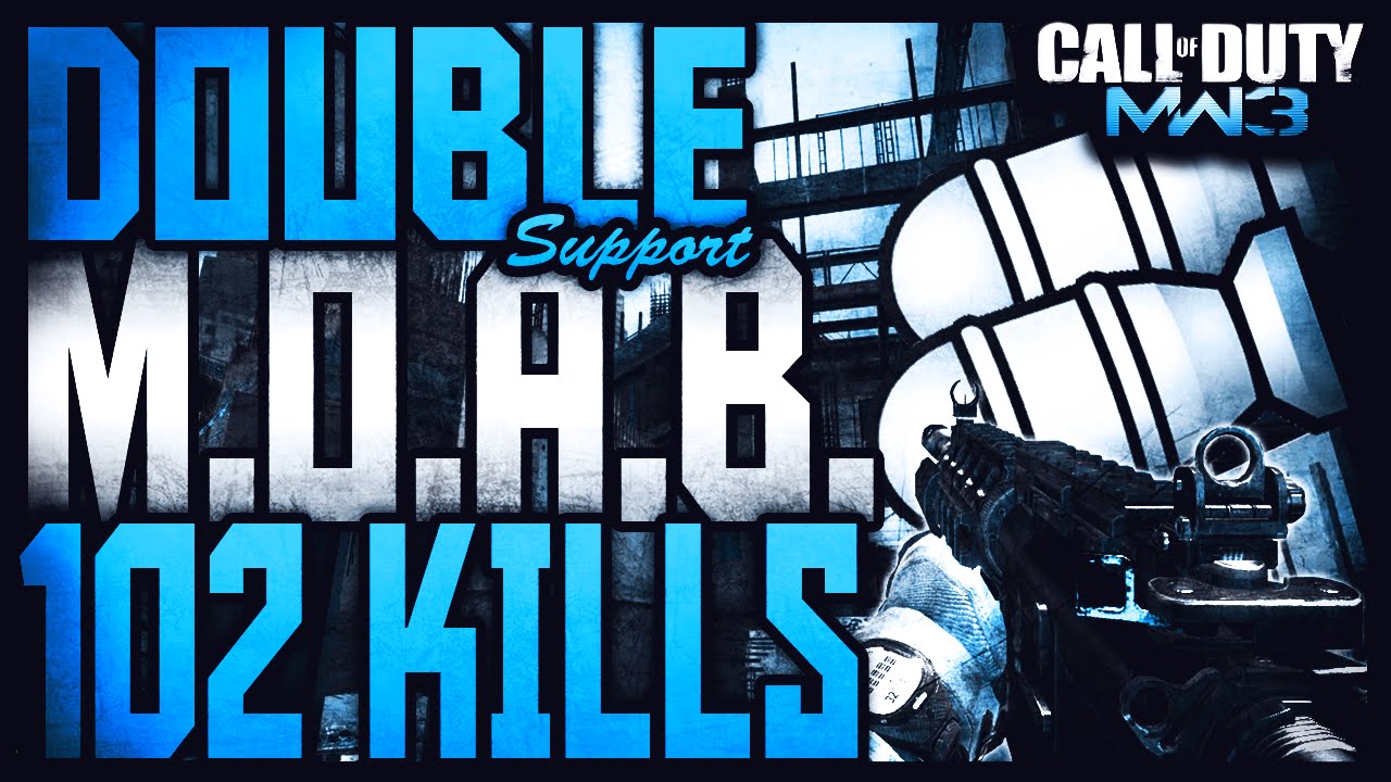 MW3: INSANE 102 KILLS "DOUBLE SUPPORT MOAB" w/ M4A1 :: "A LEGEND RETURNS!"