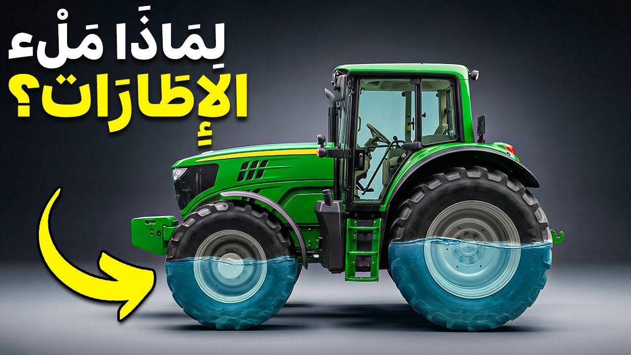 لماذا تحمل الجرارات الماء في عجلاتها؟