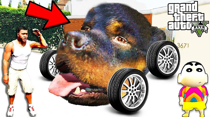 Franklin Found Chop's Head Car In GTA 5 | SHINCHAN and CHOP