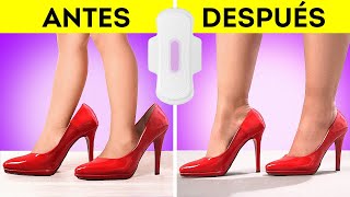 ¡TRUCOS FANTÁSTICOS DE CALZADO QUE REALMENTE FUNCIONAN! 👠 || Arregla zapatos grandes, limpieza 👟