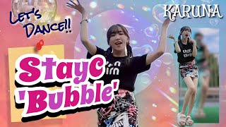 STAYC ’Bubble ?KARUNA [Ｗモード/スロー/通常] 19秒ダンスチャレンジ  Dance Lesson Practice Mirrored slow ステイシー バブル