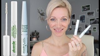 Wimpernserum Review - Lash Booster & Coffein Over Night Serum, Alverde