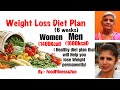 Weight Loss Diet plan for 6 weeks for Men & Women | Healthy diet plan to lose weight permanently