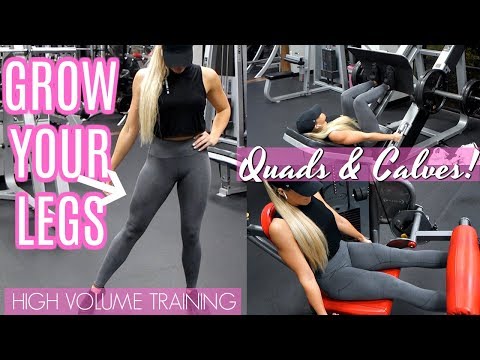 GROW YOUR LEGS | QUADS & CALVES focused WORKOUT