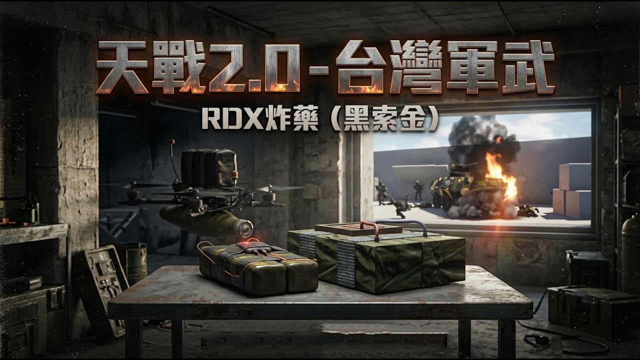 RDX(黑索金 /海掃更)為何成為戰略物資?解析台灣大量採購背後原因 : 金門地下坑道+FPV無人機!未來戰場可能改寫兩岸攻防《天戰2.0 - 台灣軍武》 縮圖