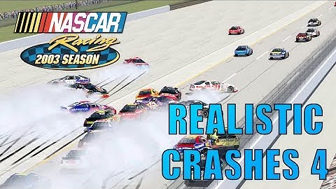NR2003 Realistic Crashes #4 [NASCAR Racing 2003 Season Crash Compilation]