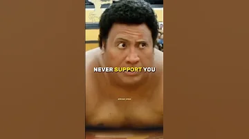 PEOPLE WILL NEVER SUPPORT Dwayne Johnson Attitude Status Motivation WhatsApp Status 