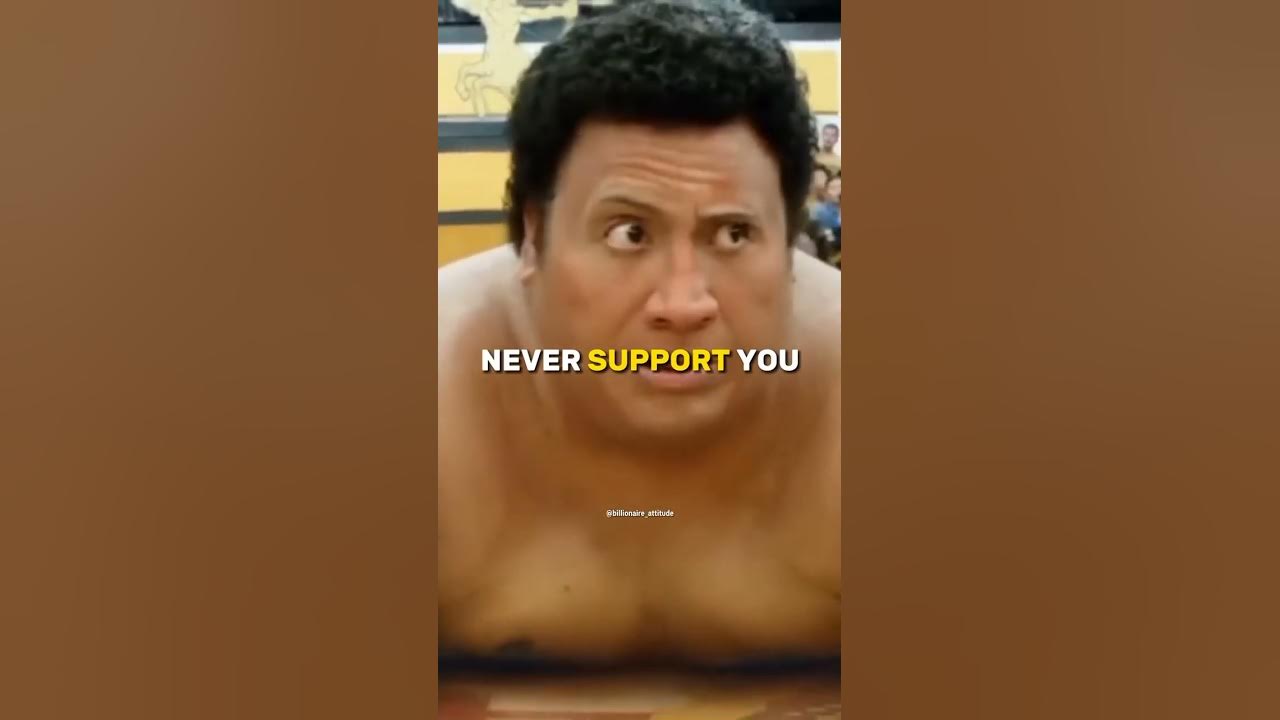 PEOPLE WILL NEVER SUPPORT😈🔥~ Dwayne Johnson 😈 Attitude status 😎🔥~ motivation whatsApp status🔥