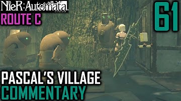 Nier Automata Walkthrough Part 61 - A2 Visits Pascal
