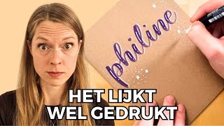 Brushletteren voor beginners | Zo schrijf je een naam mooi op een schrift screenshot 4