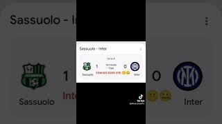 Sassuolo 1 - 0 Inter 😂🍐