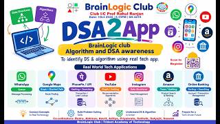 DSA2App 🚀 | Real-World Applications of Data Structures & Algorithms | BrainLogic Club