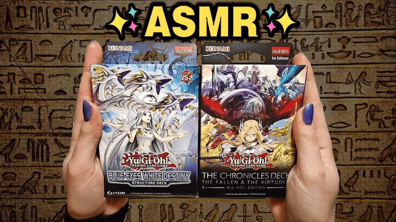 ASMR Unboxing YuGiOh Chronicles & Blue-Eyes White Destiny✨